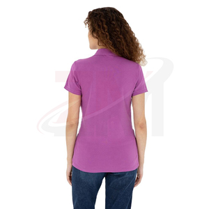เสื้อโปโลผู้หญิงแบบสั่งทำ OEM ผ้าฝ้าย แขนสั้น ทรงเข้ารูป ระบายอากาศได้ดี เนื้อผ้านุ่ม รับผลิตแบรนด์ส่วนตัว ขายส่ง - Product Image 3