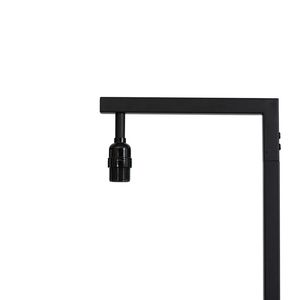 Lampada da terra contemporanea in acciaio nero da 62 pollici con dettagli cromati e interruttore a pedale - Product Image 5