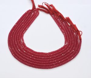 AAA Pink <b>Ruby</b> Faceted Rondelle Beads 4.5-5 MM <b>Ruby</b> Corundum Faceted Rondelle Beads 12.5 Inch Pink <b>Ruby</b> Corundum Gemstone Beads - Product Image 5