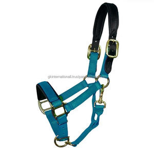 Premium <b>Padded</b> Breakaway Halter New Custom Design Lightweight Nylon Horse Halter in Many Colors and Sizes Brass Fittings - Product Image 3