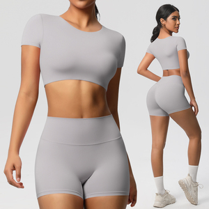 Conjunto Deportivo de Yoga para Mujer, Transpirable y Ligero, de Alta Calidad, con Top Deportivo y Leggings de Alta Elasticidad para Uso Diario en el Gimnasio y Yoga - Product Image 1
