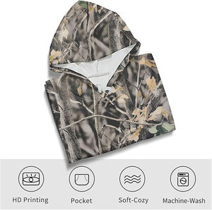 Sweat à capuche pour homme en mélange coton-polyester, veste à capuche avec fermeture éclair intégrale, poches latérales, capuche réglable, style streetwear - Product Image 3