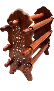Support de rangement pour bracelets en bois, organisateur et présentoir de bracelets faits à la main en bois pour bracelets, bijoux et décoration intérieure - Product Image 6