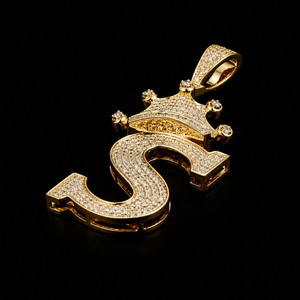Pendentif de luxe pour homme, lettre S exclusive, entièrement plaqué or, moissanite, style hip-hop personnalisé, prix abordable, diamant brillant - Product Image 6