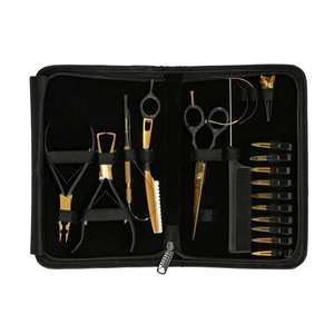 Kit d'outils professionnels de haute qualité en acier inoxydable pour extensions de cheveux, pince à sertir à 2 trous, 12 pinces à cheveux, outil de séparation des cheveux, mini - Product Image 2
