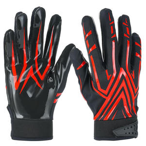 White Embossed Outdoor Sports Gloves Breathable Popular Style Football Equipment - Product Image 4