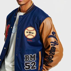 Chaqueta Bomber de Invierno Hip Hop 2022, Diseño Nuevo, para Hombre, de Lona Transpirable, Ecológica, con Bordado Personalizado, Cuello Alto - Product Image 2
