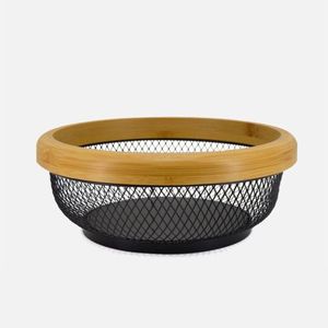 Panier à fruits décoratif en métal élégant pour salle à manger, comptoir de cuisine, élégant, durable, pour usage domestique - Product Image 3