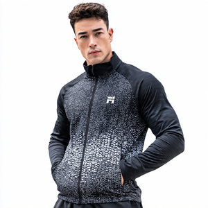 High Quality Training <b>Jacket</b> <b>Men</b> OEM Zipper <b>Long</b> Sleeve Sports Training <b>Jackets</b> <b>Men's</b> Windproof Sports Sublimation <b>Jacket</b> <b>Men</b> - Product Image 5