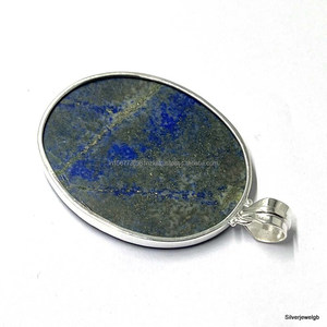 Joyería de Plata de Ley 925 sólida hecha a mano colgante de plata lapislázuli hecho a mano para regalo su cumpleaños - Product Image 5