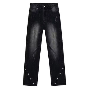 Pantalones Vaqueros de Mezclilla Ajustados para Hombre, Diseño Nuevo, Cómodos y Elásticos, Color Negro, para Uso Diario, con Logotipo Personalizado - Product Image 2