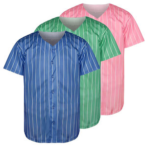 Maillot de baseball personnalisé à faible MOQ, respirant, 100 % polyester, léger et durable, pour les équipes scolaires, universitaires et de club - Product Image 1
