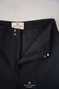 Pantalon tailleur évasé taille haute pour femme, coupe droite, élégant, infroissable, en tissu peigné ODM, idéal pour le bureau et les affaires - Product Image 6