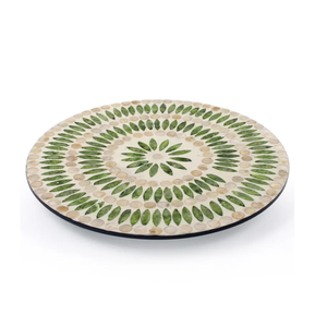 Wholesale Top Quality Mother of Pearl inlay Round Rotating <b>Tray</b> for Dining Table, Kitchen Counter made in Vietnam - Product Image 1