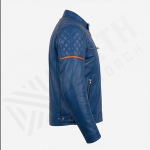 Chaqueta de Motociclista de Cuero Genuino para Hombre de la Mejor Calidad, Nueva Colección de Invierno, Chaquetas de Motocicleta con Protecciones Desmontables Personalizadas - Product Image 3