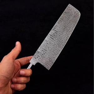 Cuchillo de Chef Jexmoo Personalizado Hecho a Mano con Hoja en Blanco, Cuchilla de Acero de Damasco de 4-5.9 Pulgadas, Funda de Cuero - Hecho en Pakistán - Product Image 2