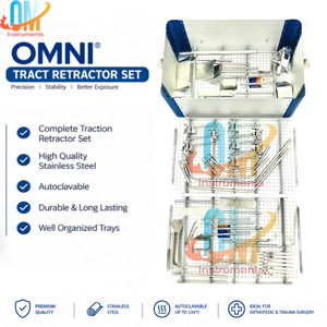 ชุดเครื่องมือผ่าตัดแบบ OMNI-Tract ระดับพรีเมียม – ระบบยึดติดอัตโนมัติสำหรับการผ่าตัดแบบเปิด |   OLDMED - Product Image 1