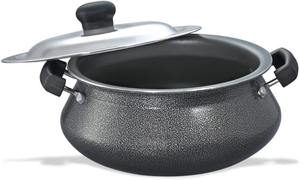 Casserole en aluminium antiadhésive avec couvercle en verre, poignée en bois, casserole profonde pour la cuisson, pot à soupe, ustensiles de cuisine - Product Image 3