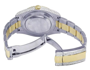 Montre BOJ R.O.L.E.X.025 pour homme, avec chiffres en diamant, entièrement en moissanite, luxe, mode, quartz analogique, acier, 41 mm, 3 ATM, résistante à l'eau, style hip-hop - Product Image 6