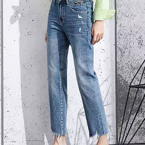 Nuevo Diseño, Mejor Precio, Pantalones Vaqueros para Mujer al por Mayor, Ropa Urbana para Adultos, Pantalones Vaqueros Transpirables y Cómodos para Mujer - Product Image 2