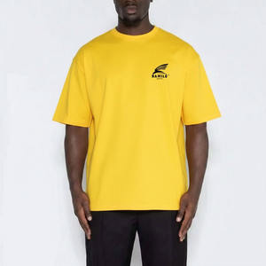 T-shirt noir à manches courtes pour homme HAMILO, coupe classique, col rond, en jersey de coton, décontracté, lavé, uni, devant vierge - Product Image 3