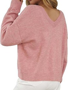 Pull en tricot pour femme au toucher velours - Pull d'hiver épais et chaud - Tricotage doux de haute qualité pour femmes - Mode - Product Image 2