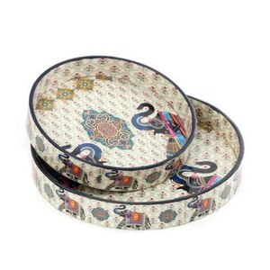 Premium Quality Star Crafts India Fancy Design MDF Wood Enamel Coated Polished Finish Rectangle Trays Dishwasher <b>Microwave</b> Safe - Product Image 5