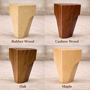 Tall Tapered Solid Wood Furniture Legs <b>Sofa</b> Cabinet Feet Replacement Strong Load Bearing Modern Design - Product Image 2