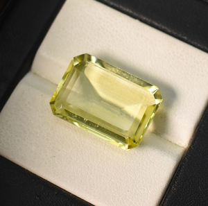 Pierre précieuse en quartz citron naturel, forme octogonale, 18x13x6 mm, 11,50 carats, pierre non montée pour la création de bijoux - Product Image 4