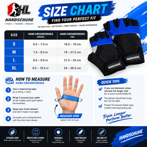Meilleure collection de gants de cyclisme demi-doigts noirs et bleus en maille respirante pour l'entraînement et la gym - Product Image 6
