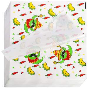 Nonstick Greaseproof Eco-friendly Microwave Safe Custom Printed Food Packaging Basket Liner Double-Sided Glassine Paper - Product Image 4