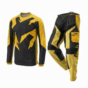 Conjunto de Jersey y Pantalones de Motocross, Ropa Deportiva Estampada Personalizada, % Poliéster, Resistente al Viento, Transpirable, Unisex, para Adultos - Product Image 2