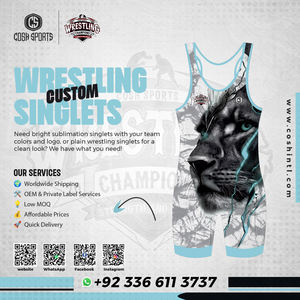 Combinaisons de lutte sublimées confortables et de haute qualité avec logo personnalisé, fabriquées en usine, vêtements de sport pour la lutte - Product Image 6