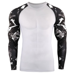 Men Performance Rashguard Active Wear Top Stretch Fit Shirt for Training and Everyday Sports - Product Image 4