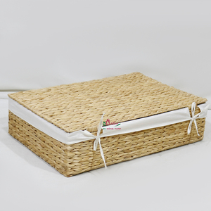 Artex Dong Thap Boîte de rangement en jacinthe d'eau tissée à la main Artisanat naturel écologique pour l'organisation de la maison Boîtes de vie - Product Image 4