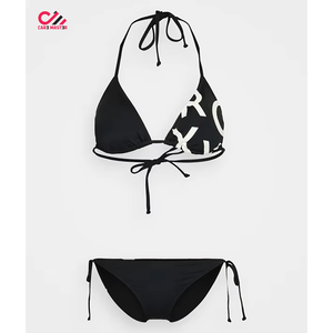 Cheap Price Women's <b>Bikini</b> <b>Set</b> Front Spandex/Polyester Material Customizable Colors Designs OEM Service - Product Image 3