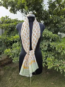 Pure Cotton Summer <b>Sarong</b> Lightweight Breathable Fabric Wrap for Women Beach Wear Swimsuit Floral Print Pareo at Bulk Price - Product Image 2