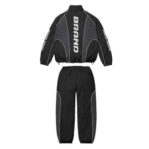 2026 New Arrival Custom Sublimation Printed Windbreaker Suit Custom Logo <b>Zip</b> <b>Up</b> <b>Jacket</b> And Pants Track Set - Product Image 2