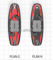 Matériaux composites IBoard 15KW Jet Surf Board Wakeboard électrique Pack complet Autonomie de la batterie de 40 minutes Charge maximale de 120 kg Lacs et rivières