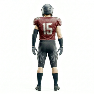 Moisture Wicking Fitted American Football Jersey with Pant Comfortable to use of All Seasons Custom Sublimation Printed Clothes - Product Image 6