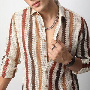 เสื้อเชิ้ตแขนยาวผ้าฟลานเนลสีเข้มสไตล์ลำลองสำหรับฤดูใบไม้ร่วง ระบายอากาศได้ดี แห้งเร็ว เป็นมิตรกับสิ่งแวดล้อม ผลิตจากโพลีเอสเตอร์/สแปนเด็กซ์ เหมาะสำหรับเล่นกีฬา - Product Image 5