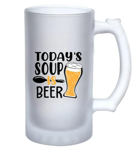 Jarra de Cerveza de Vidrio Personalizada, Jarra de Cerveza con Impresión Personalizada, Jarra de Cerveza con Texto Personalizado, Vaso de Cerveza Personalizado con Asa, Logotipo Personalizado - Product Image 2