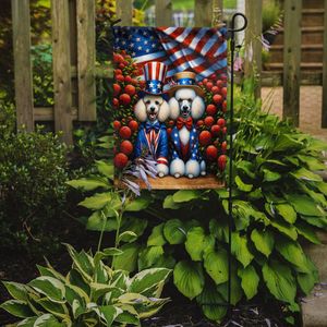 All American Poodle Multicolor <b>Garden</b> <b>Flag</b> Decorative Yard <b>Flag</b> Banner for Patio Artwork for Flower Beds Mailbox Decor - Product Image 2