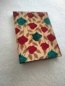 Hard Cover Silk Fabric Covered Loose-Leaf 120 Sheets Handmade Floral Print Journal <b>Notebook</b> <b>Diary</b> Sketchbook Gift Stationery - Product Image 3