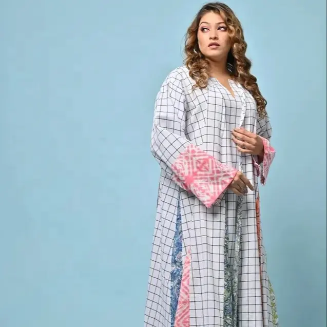 Robe personnalisée indienne et pakistanaise Abaya longues robes islamiques pour femmes robe longue d'été à imprimé floral