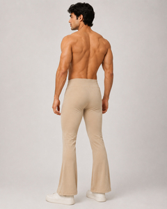 Leggings de Compresión para Hombre, Pantalones Deportivos de Poliéster, Pantalones Acampanados para Ejercicio, Leggings de Yoga de Cintura Alta para Hombre, Pantalones Acampanados - Product Image 4