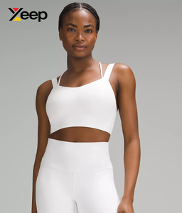 เสื้อชั้นในกีฬาโยคะคุณภาพสูงสำหรับผู้หญิง XEEP รุ่น XC-SB-102 แบบเรียบง่าย ระบายอากาศได้ดี สายปรับได้ แผ่นรองถอดออกได้ รองรับได้ดีเยี่ยม แห้งเร็ว - Product Image 1