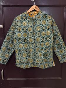เสื้อแจ็คเก็ตผ้าฝ้ายลายดอกไม้แบบควิลท์  แบบสองด้าน  ติดกระดุมด้านหน้า แขนยาว สำหรับฤดูใบไม้ร่วงและฤดูหนาว - Product Image 6