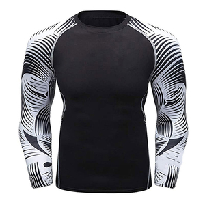 Hot Selling <b>Compression</b> <b>Shirts</b> For Adults Custom Spandex Polyester Breathable Plain White Gym Wear <b>Compression</b> T-<b>Shirt</b> on Sale - Product Image 1