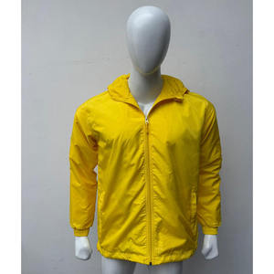 Veste de pluie en toile écologique unisexe personnalisée |   Veste coupe-vent légère et imperméable |   Parka d'extérieur à capuche et fermeture éclair intégrale |   Vente en gros - Product Image 4